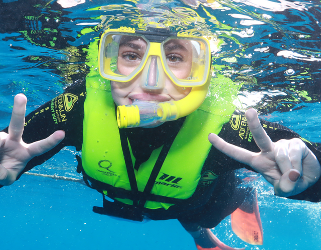 Wish kid Sydney snorkeling
