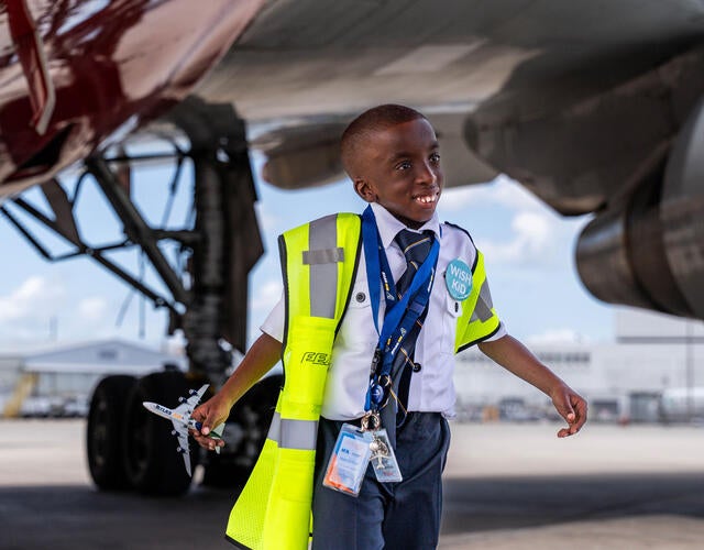 Ryan's wish to be a pilot