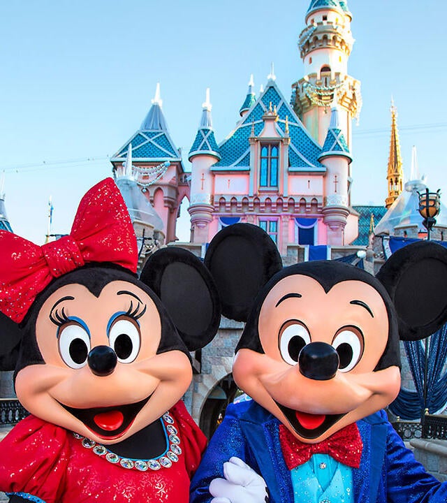 Minnie Mouse and Mickey Mouse