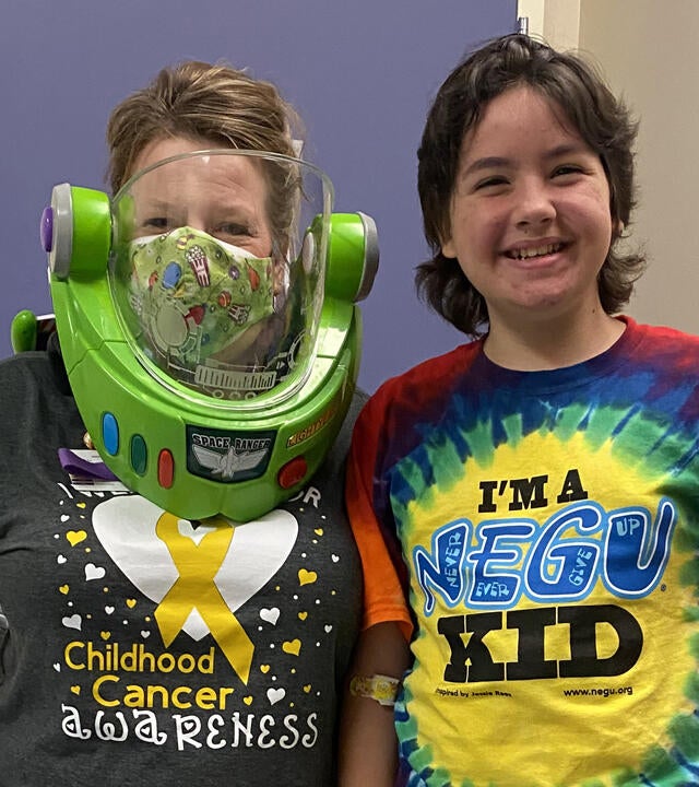 Andrea Dinardo and wish kid Lizzy