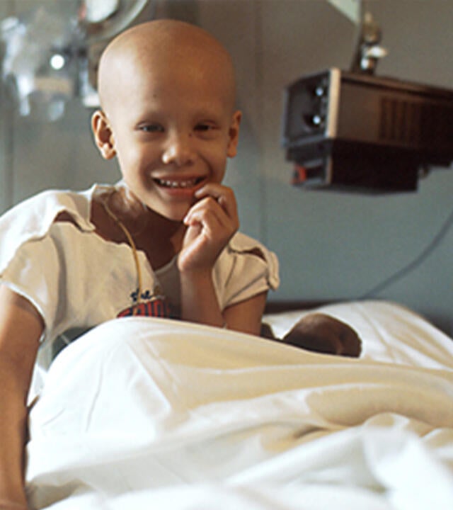 Young girl in hospital