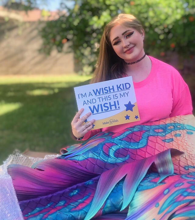 Victoria wished for a mermaid tail