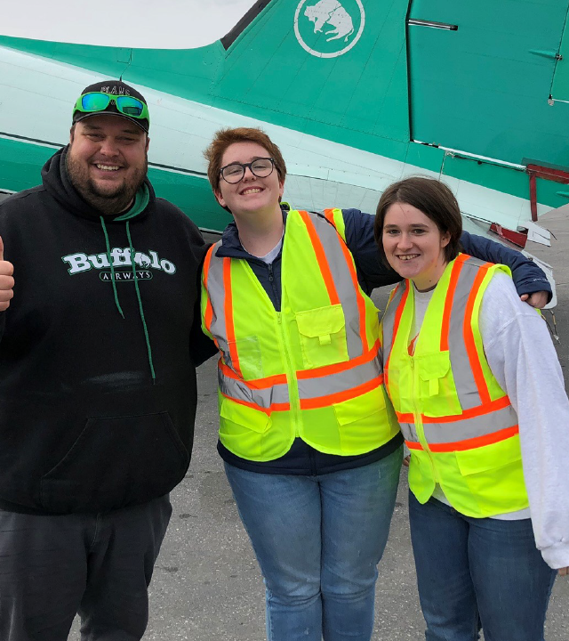 skye and sister in yellowknife