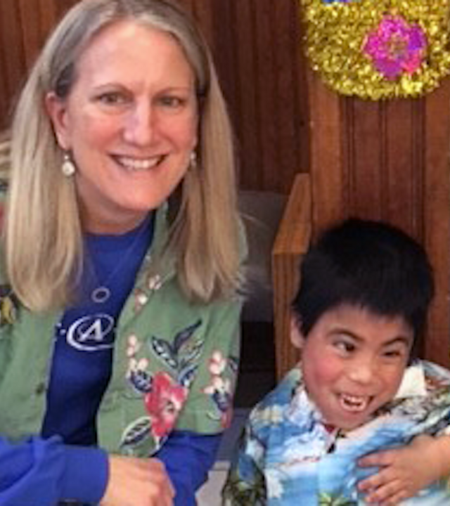 Erin and Wish kid Juan