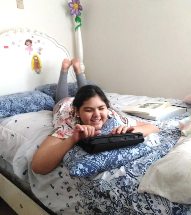 Arianna wished to have a BrailleNote computer and braille printer so she could be more independent.