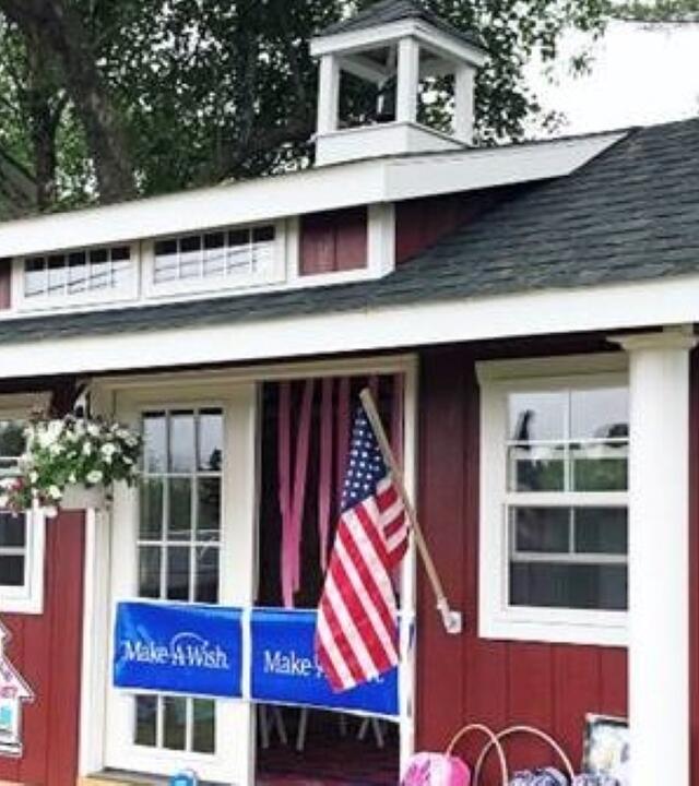 Daliyah's school house-themed playhouse