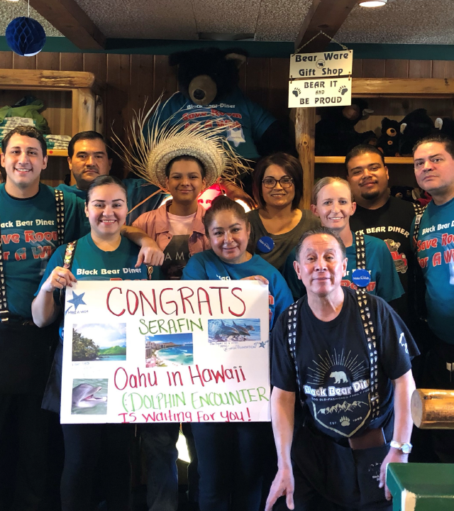 wish kid serafin at black bear diner