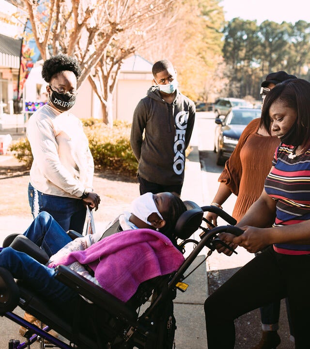 Tynasia's wish to have a shopping spree, arriving in limo