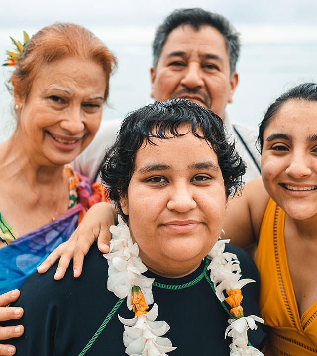 Aunty Kehau and Rebekah