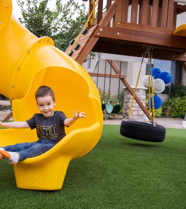 Teljn wished to have a backyard playset