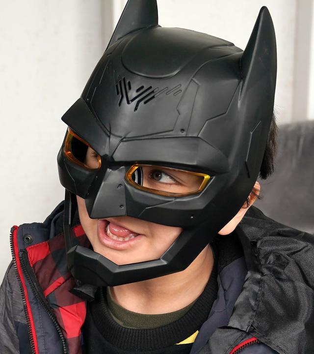 Hisham in Batman mask