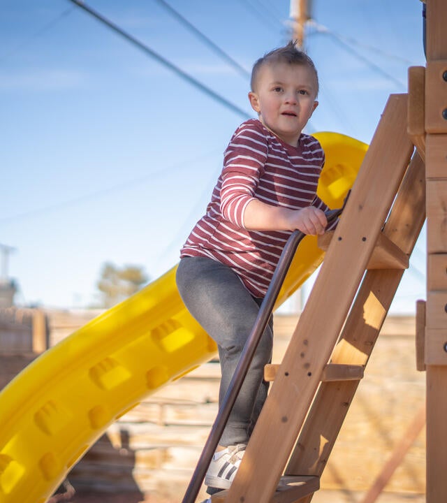 Lucas' backyard makeover