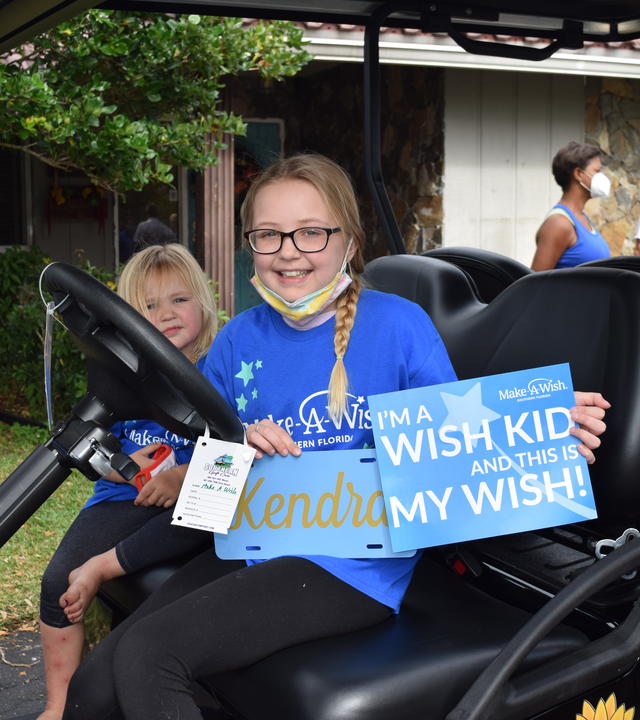 Kendra's wish to have a golf cart