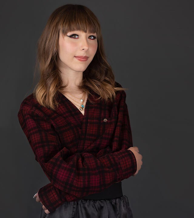 Sofia posing for a headshot