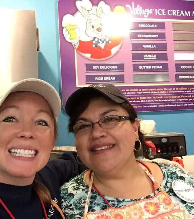 Wish granters Ashley and Juanita