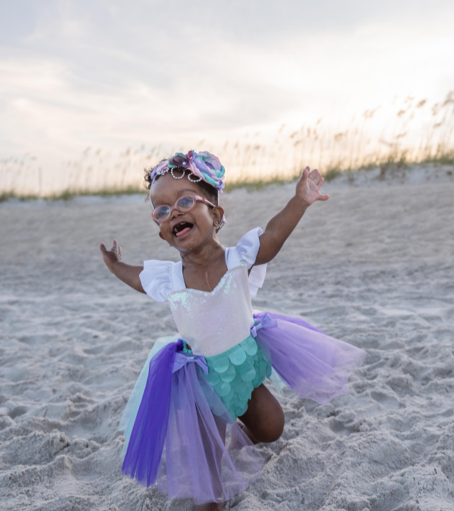Nia Dancing on Beach 