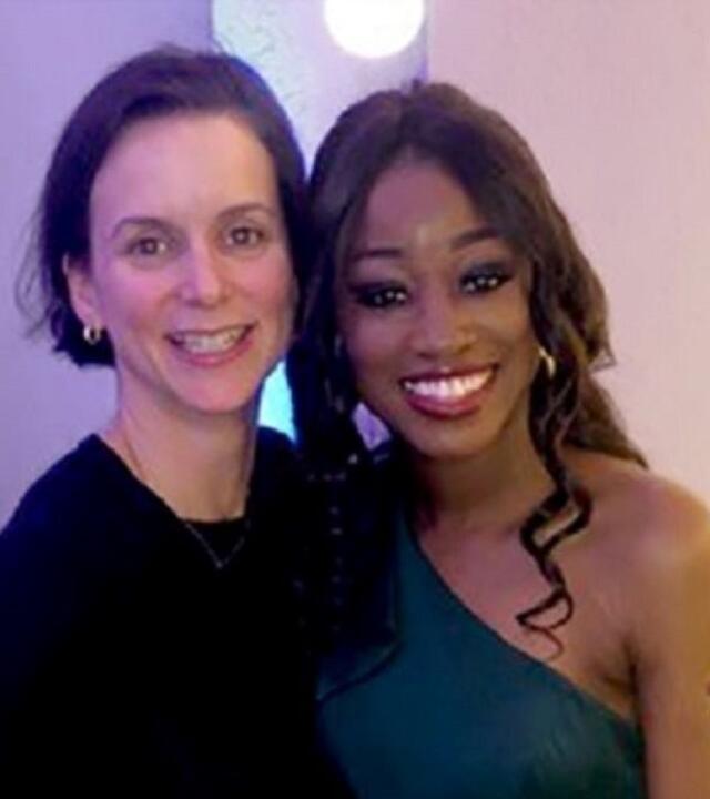 Emma Fine with Wish Alum