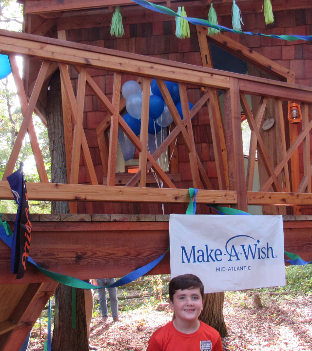Andrew and his treehouse