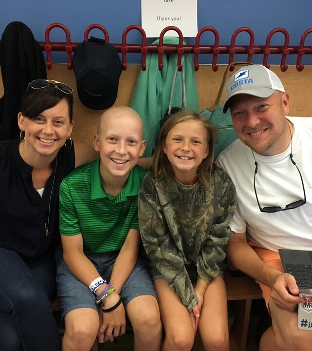 Wish kid Jackson and his family