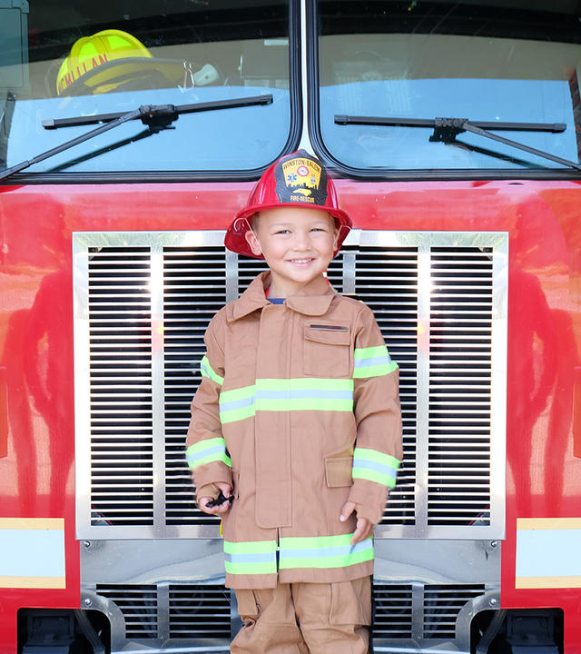 Kashton's Wish to be a Firefighter