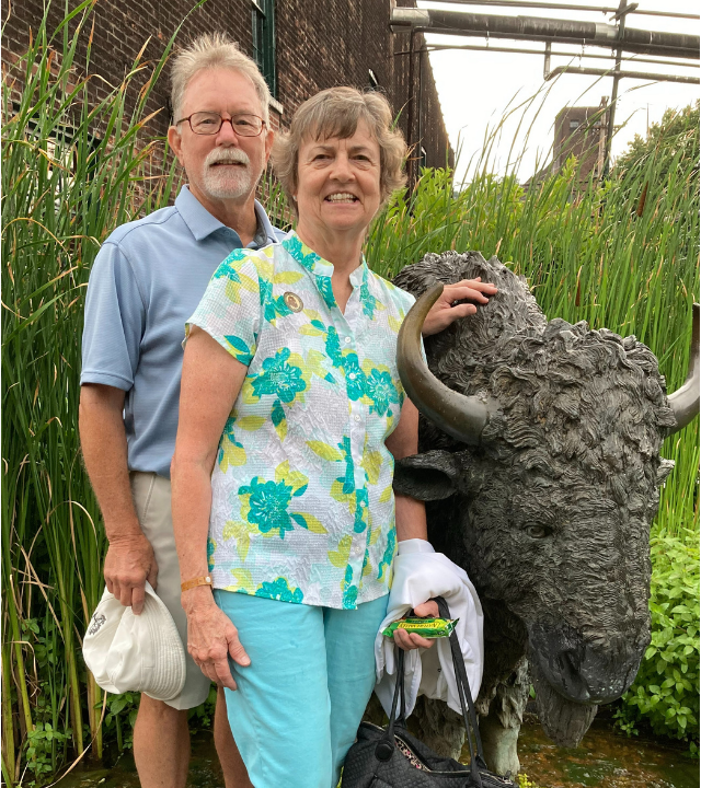 Volunteer Mary Lou Garrett and her husband