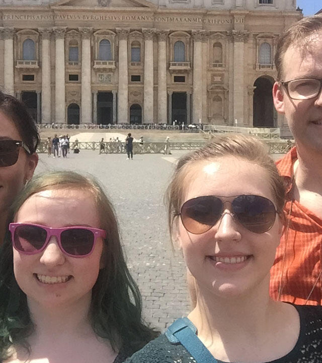 Izzy and family Rome