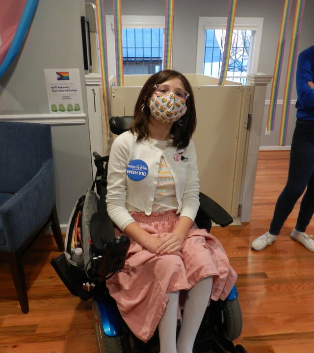 Jilly at her wish day