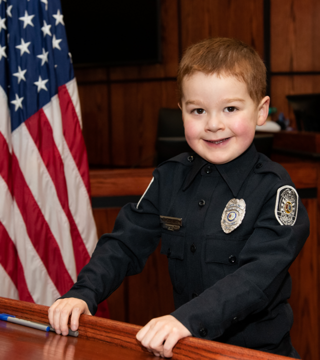 Officer Bennett poses for a portrait