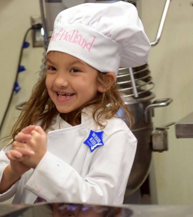 Holland's wish to be a pastry chef