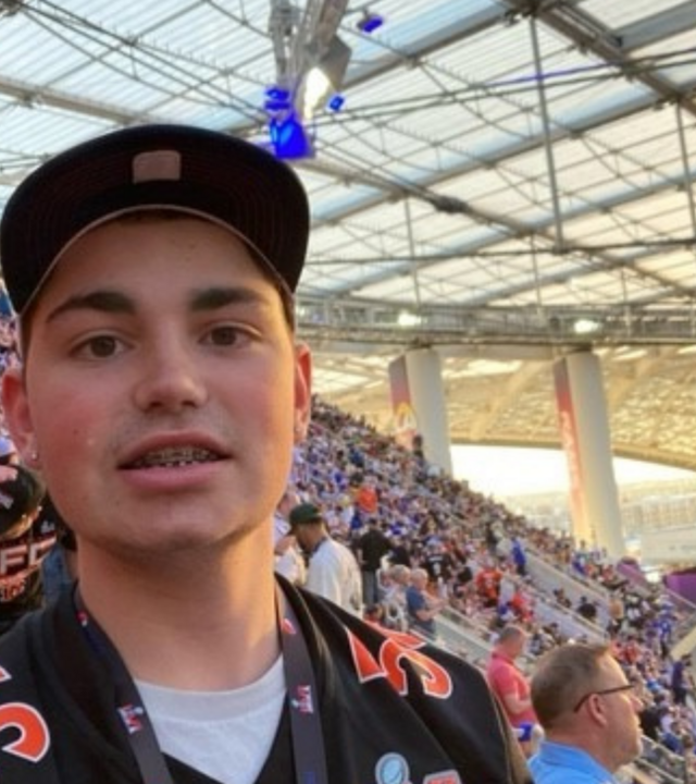 Colin at super bowl LVI