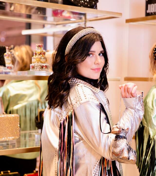 Marissa poses for her celebrity photoshoot at Resorts World Las Vegas.