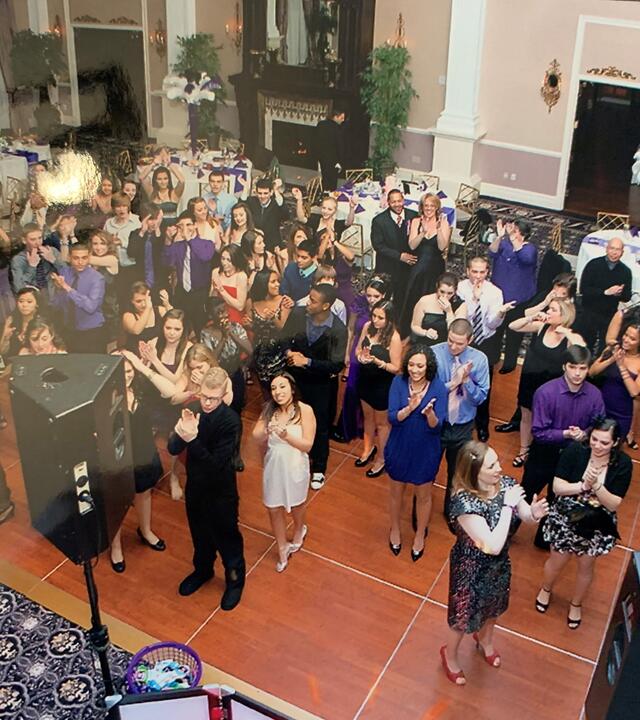 Wish kid Nicole with her party guests