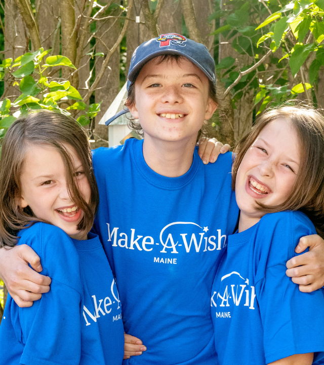 Declan Celebrates his wish with his Sisters