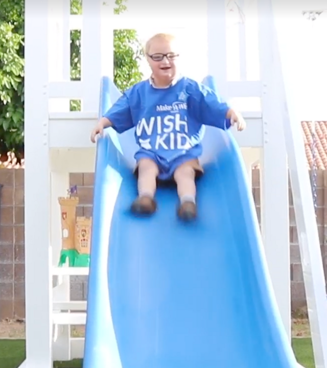 Wesley on the slide.