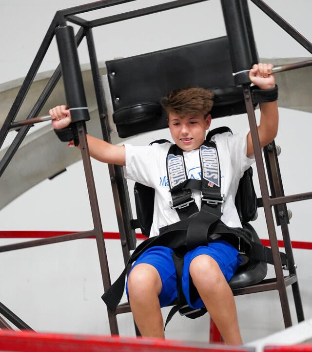 Benny at space camp
