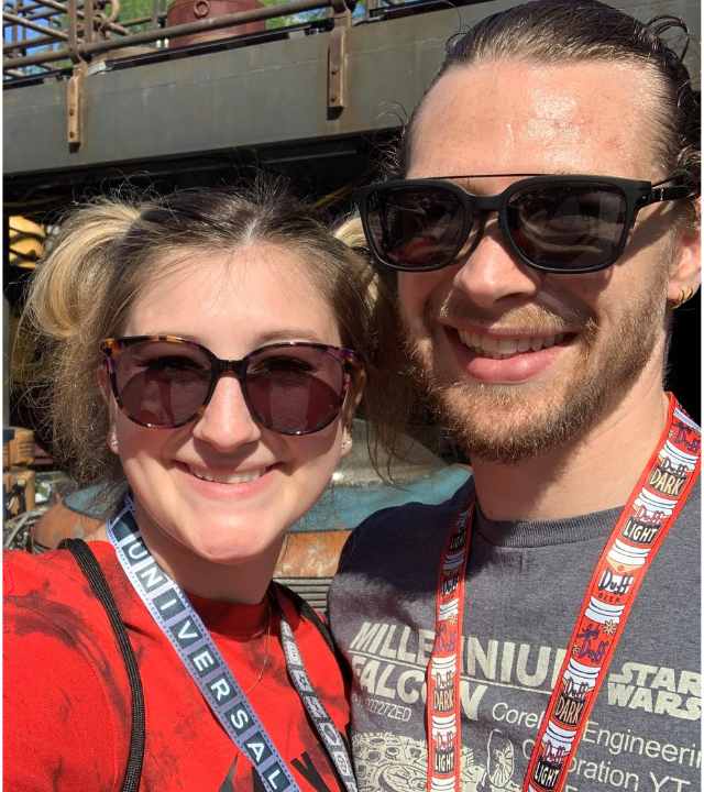 Hannah and Spencer at Disney