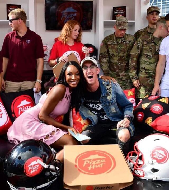 TXGF- alumn Owen at football game