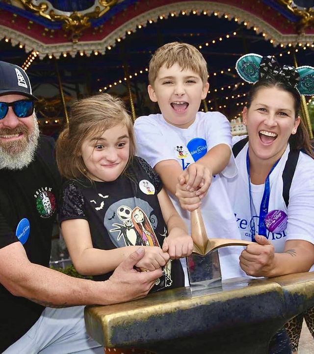 Laird wish family at Disney World