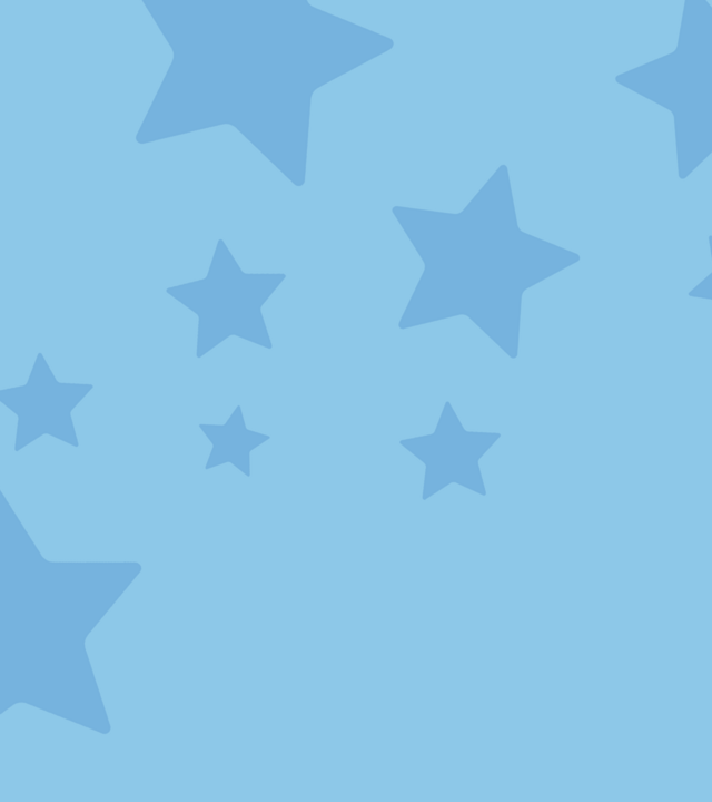 Light blue background with blue stars