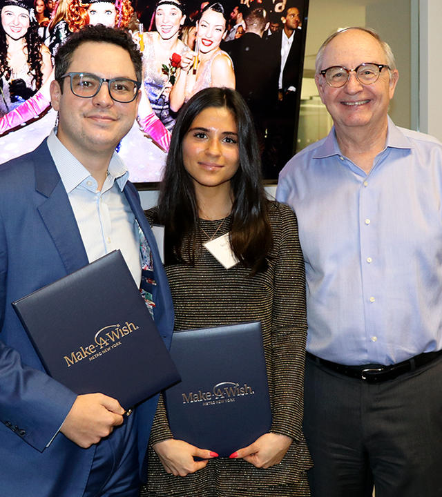 Wishgranters Selin and Michel with President and CEO Phil Lussier