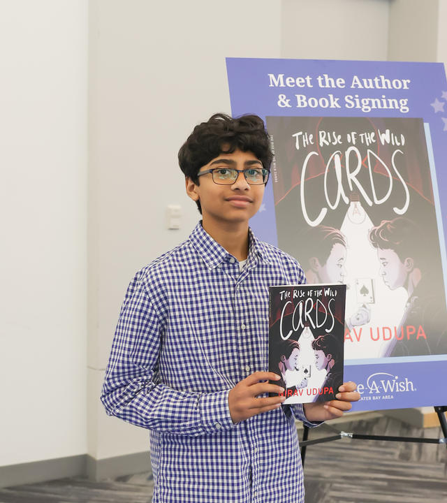 Nirav with his first published novel