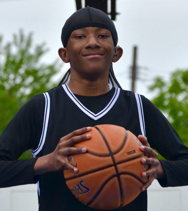 Garnat Turner with Basketball