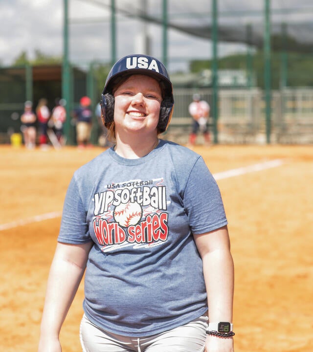 Kaydence Hits a Home Run