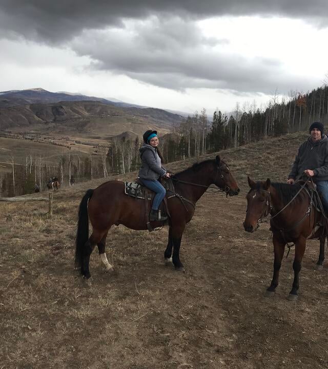 Giana on horse