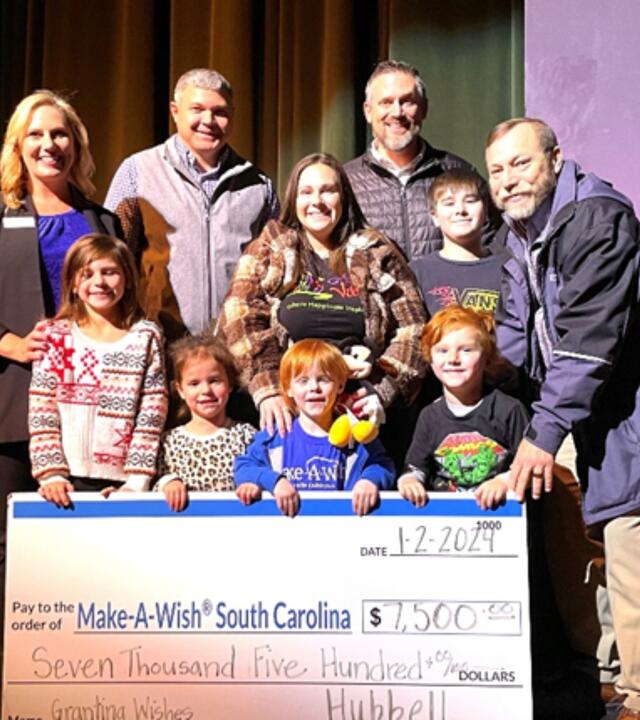 Hubbell Power Systems check presentation