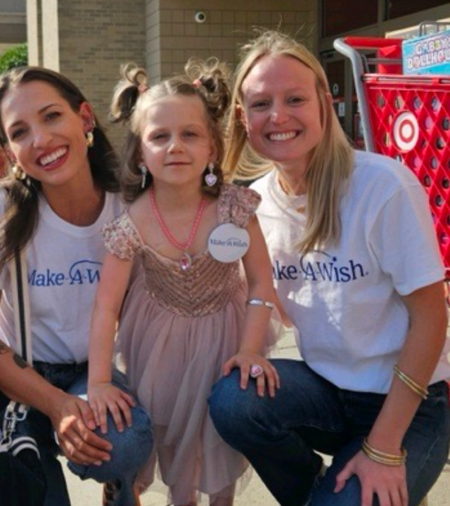 Princess Piper and Wish Volunteers