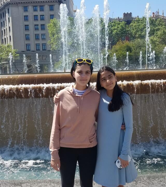 Francesca during her wish to go to Barcelona