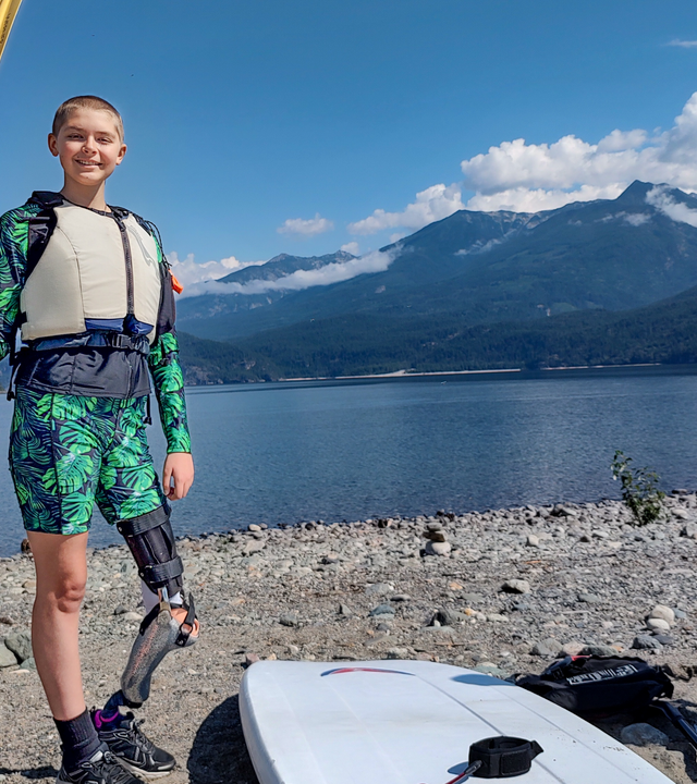 Adelle with paddle board