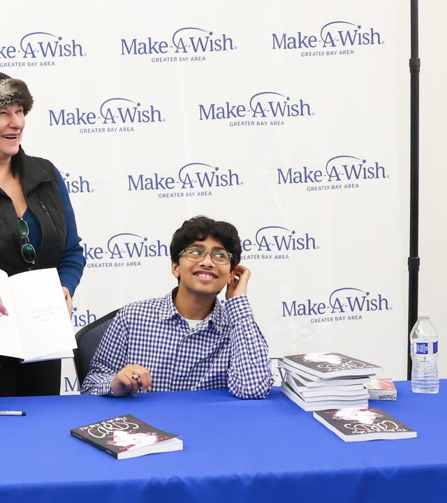 Nirav during his wish celebration
