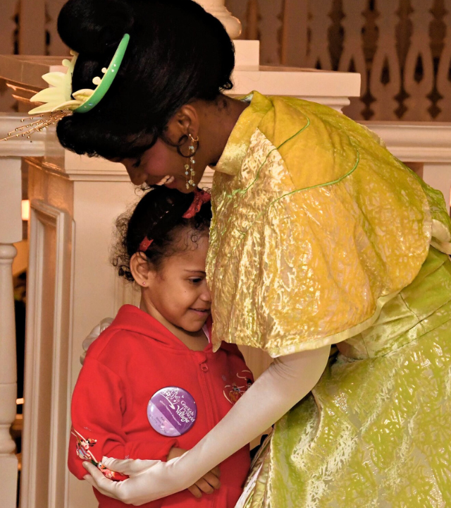 Xyla hugging Princess Tianna